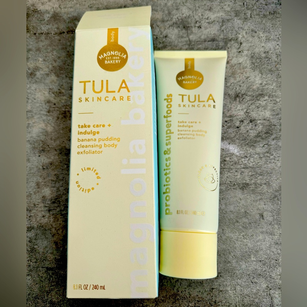 Tula x Magnolia Bakery Banana Pudding Cleansing Body Exfoliator limited edition